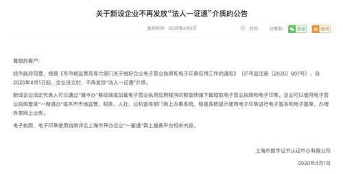 营商环境再优化 新设企业可免法人一证通申办信息技术咨询服务